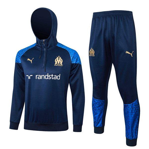 Sweat Shirt Capuche Marseille 2024 Bleu 2